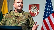 FILE: Commander of US Army Europe Lt Gen. Ben Hodges speaks during a news conference in Vilnius, 7 March 2017