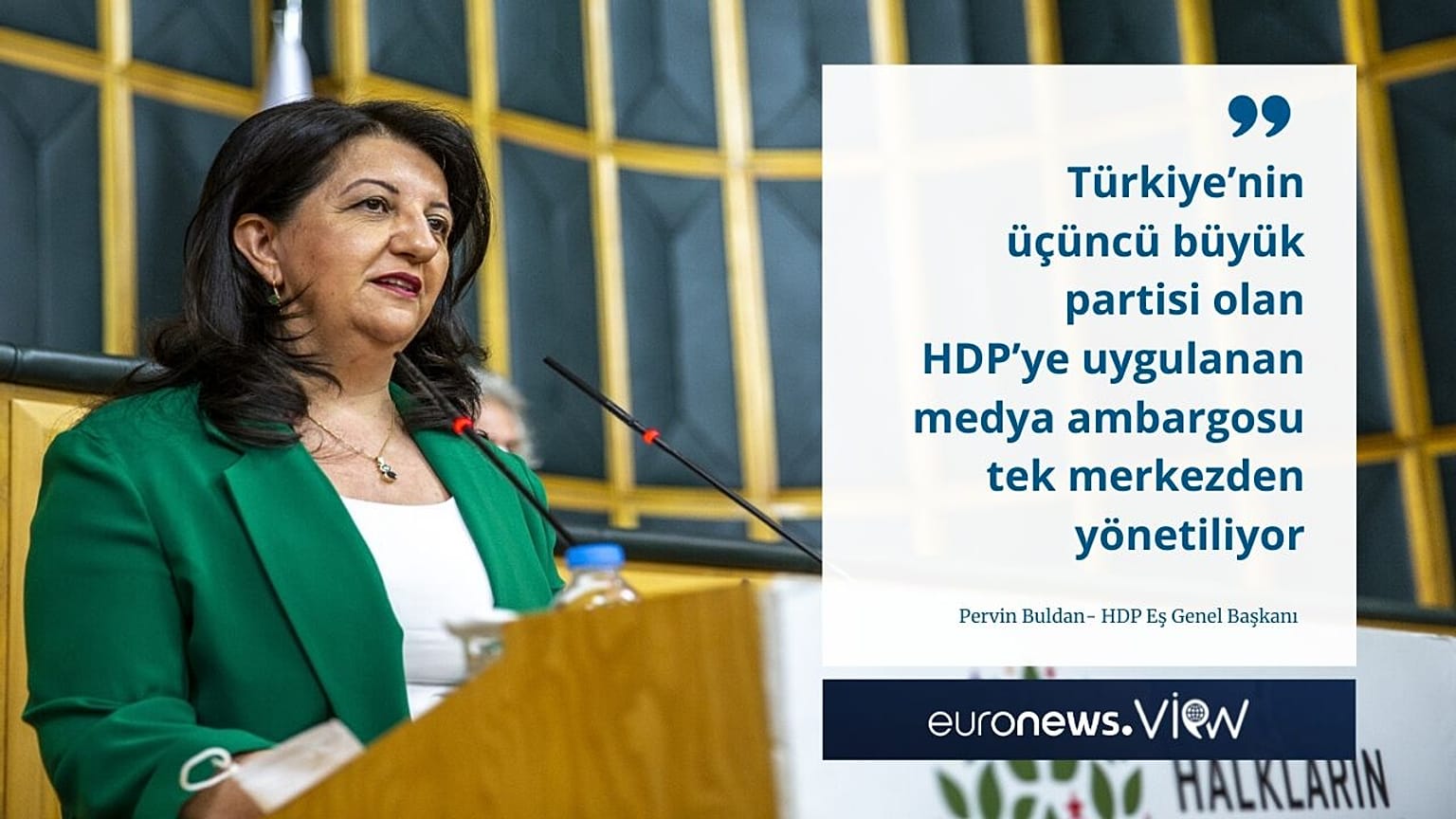 HDP Eş Genel Başkanı Pervin Buldan 