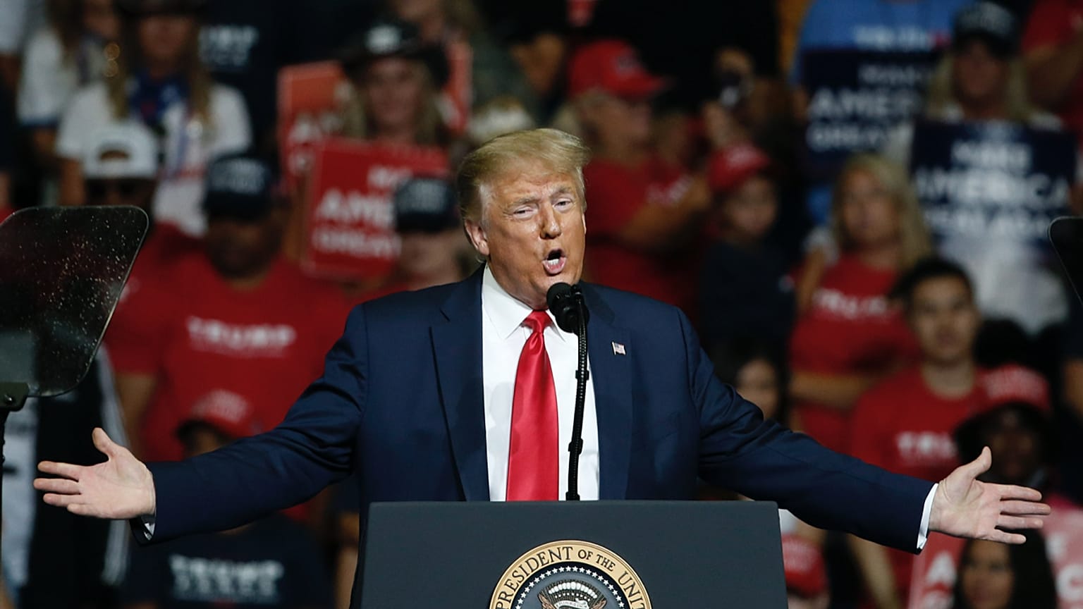 Trump 2020 başkanlık seçimi kampanyasının ilk mitingini Tusla'da  yaptı