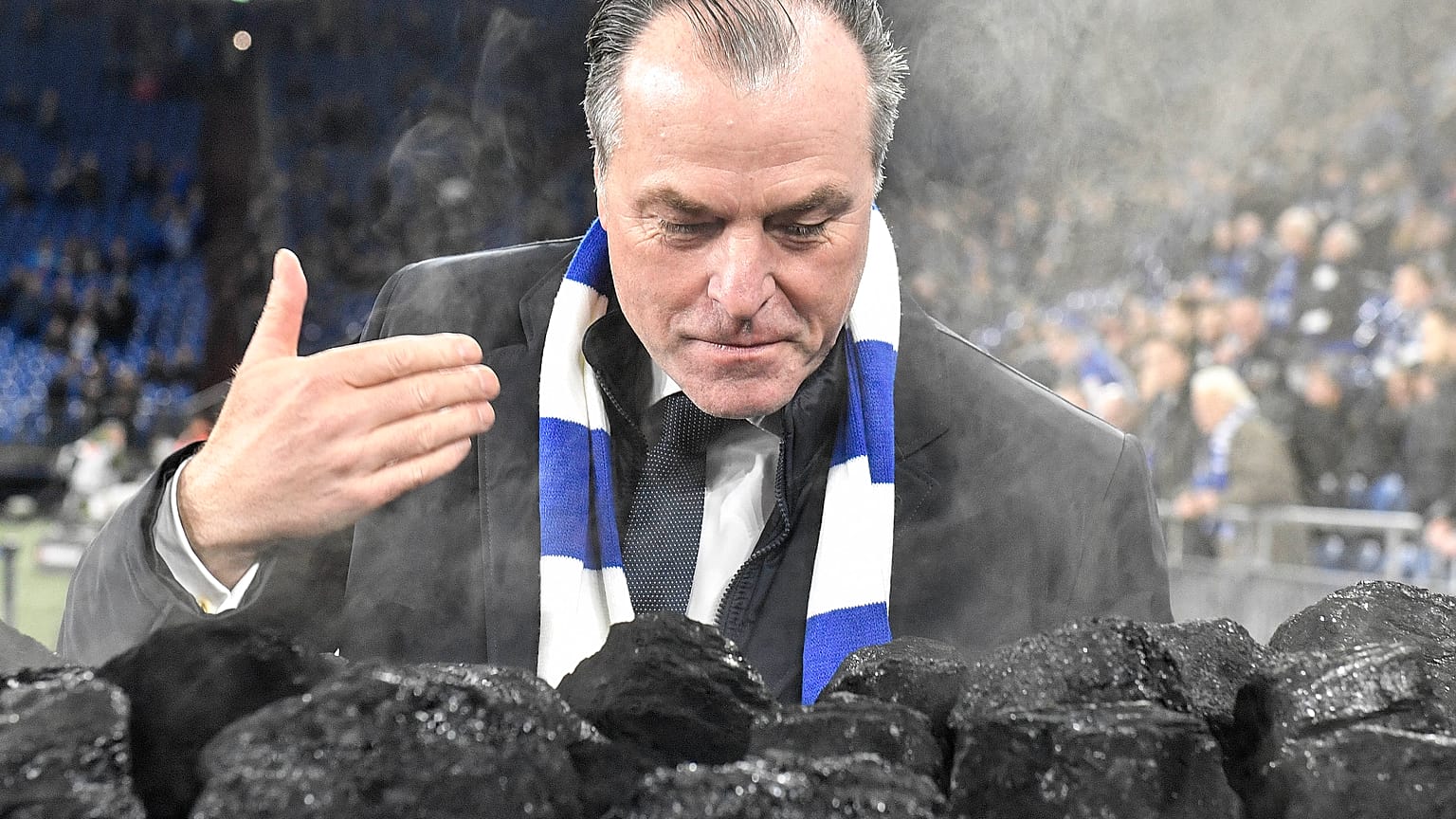 Tönnies bei einem Schalke-Spiel 2018