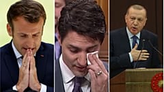 Macron, Trudeau, Erdoğan