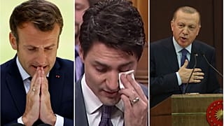 Macron, Trudeau, Erdoğan