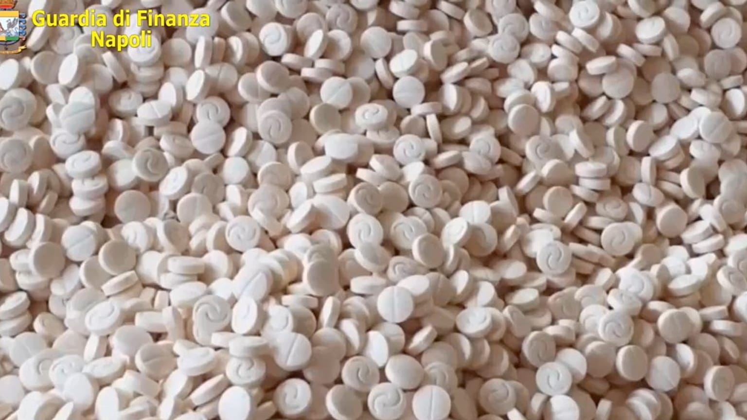 The drugs, in the form of 84 million tablets, are worth about one billion euros, according to police.