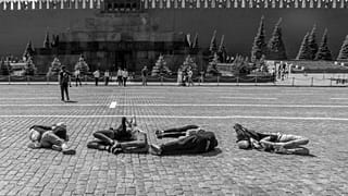На Красной площади задержали участников акции, изобразивших телами число 2036