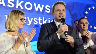 Rafał Trzaskowski durante un discorso a Varsavia nel 2018- AP Photo/Alik Keplicz