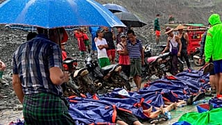 Erdrutsch-Opfer in Myanmar