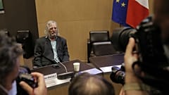 French virologist Dr. Didier Raoult,arrives before being questioned in a parliamentary inquiry into France's management of the virus crisis, Wednesday, June 24, 2020 in Paris.
