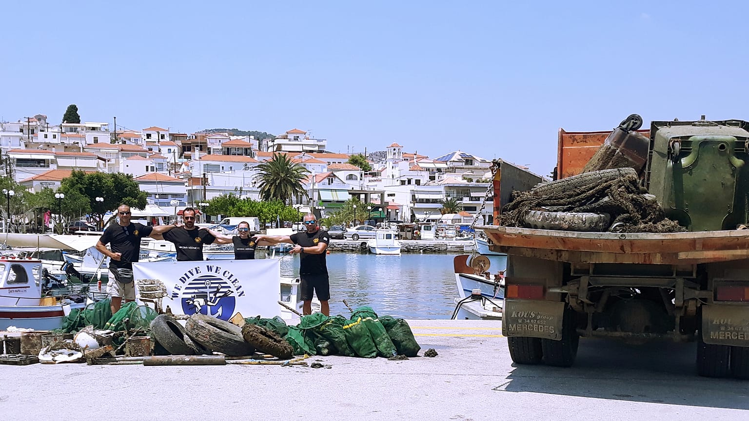 Η ομάδα δυτών στην Ερμιόνη