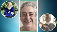 عکس‌‌هایی از ابی خواننده ایرانی قبل از تراشیدن ریش‌هایش و بعد از آن