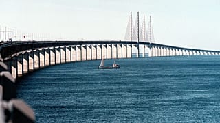 Die Brücke über den Öresund im Jahr 2000