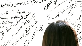  معرض "مناهضة التحرش الجنسي" في القاهرة، 18 مايو 2007. 
