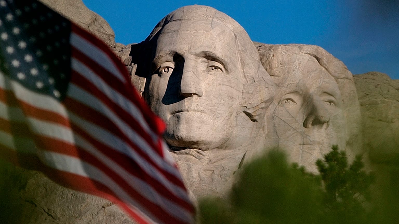 Photo d'archive du Mont Rushmore le 11 septembre 2002