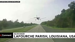 Louisiana: Notlandung auf der Autobahn