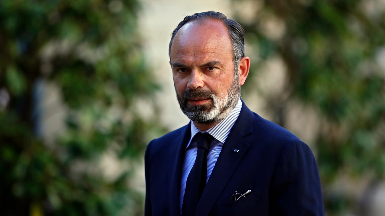 In this May 20, 2020 file photo, former French Prime Minister Edouard Philippe arrives for a meeting in Paris