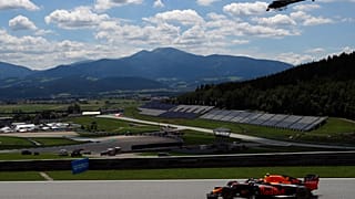 Red Bull driver Alexander Albon of Thailand steers his car during the third practice session at the Red Bull Ring racetrack in Spielberg, Austria, Saturday, July 4, 2020.