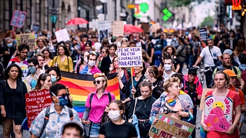 Thousands march in Paris to celebrate gay pride and protest police violence