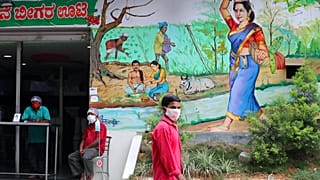 A man seen wearing a face-mask in Bengaluru, India, Sunday, July 5, 2020
