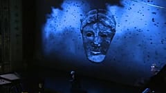 Un momento dell'opera "L'eterno straniero"