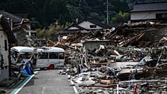 Restos de la inundación en Kumamura, el 8 de julio.