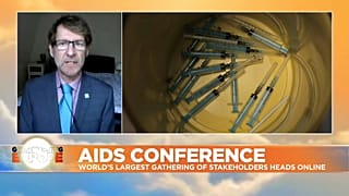 Dr. Anton Pozniak, president of the International AIDS Society (IAS), speaking to Euronews ahead of the 23rd International AIDS Conference, July 6, 2020