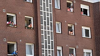 Tönnies-Angestellte Ende Juni in ihrer Unterkunft in Verl