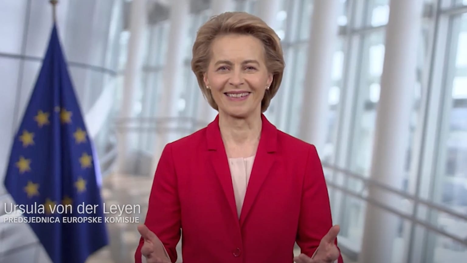 Ursula von der Leyen a horvát kampányvideóban