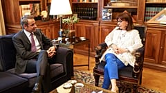 Κατερίνα Σακελλαροπούλου - Κυριάκος Μητσοτάκης