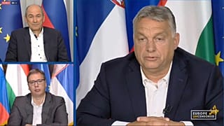 Janez Janša, Alekszandar Vucsics és Orbán Viktor