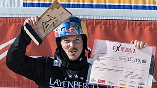 L'Australien Alex Pullin lors de la Coupe du monde de snowboard cross à Feldberg, en Allemagne, le 12 février 2017