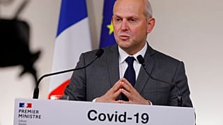 French Director General of Health Jerome Salomon speaks during a press conference in Paris