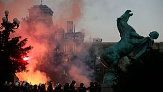 Συγκρούσεις στο κέντρο του Βελιγραδίου