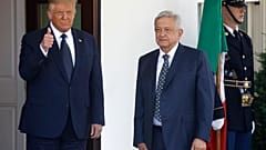 Trump y López Obrador durante su encuentro