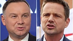 Andrej Duda (links) und Rafał Trzaskowski (rechts)