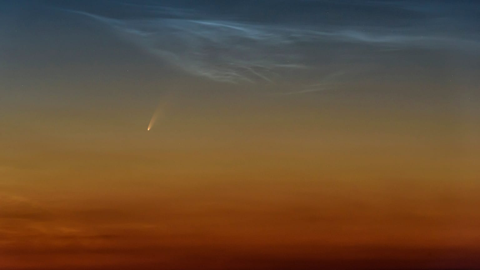Neowise kuyruklu yıldızı Macaristan semalarında