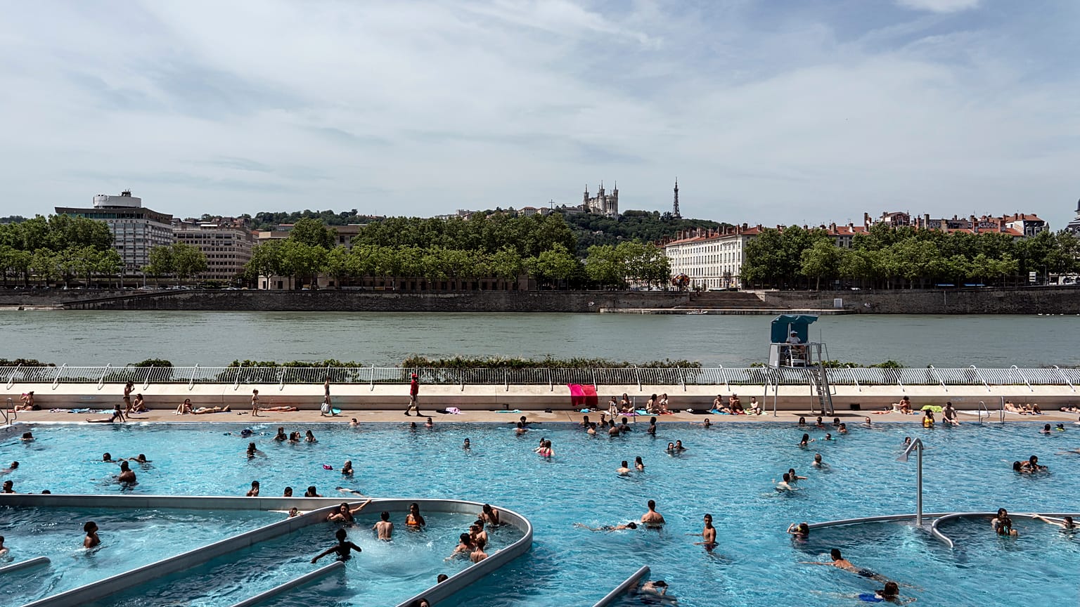 Piscine du Rhône à Lyon (France), le 25 juin 2019