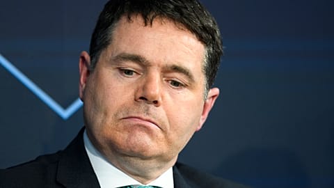 Paschal Donohoe, Minister for Finance of Ireland, attends the 48th annual meeting of the World Economic Forum, WEF, in Davos, Switzerland, Thursday, Jan. 25, 2018.