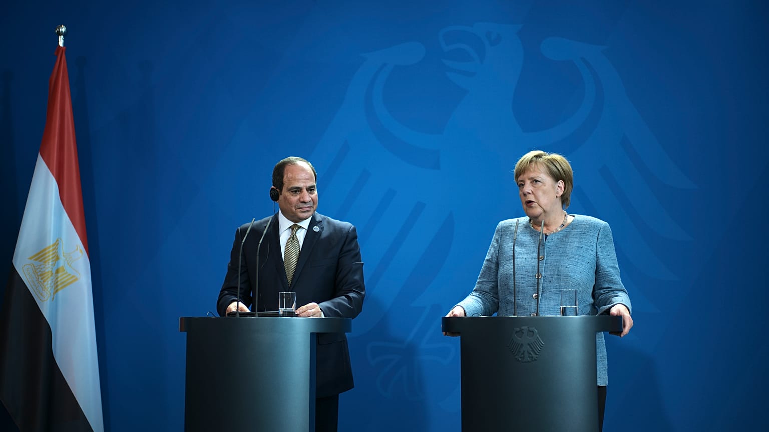Mısır Cumhurbaşkanı Abdulfettah Sisi // Almanya Başbakanı Angela Merkel
