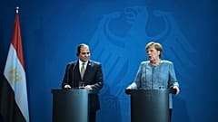 Mısır Cumhurbaşkanı Abdulfettah Sisi // Almanya Başbakanı Angela Merkel