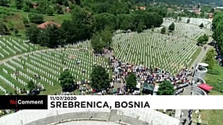 Homenaje a las víctimas del genocidio de Srebrenica