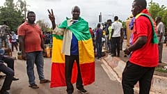 Manifestants à Bamako, le 10 juillet 2020.