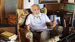 El catedrático jubilado de Derecho Constitucional José María Ordóñez Robira durante su entrevista con Euronews