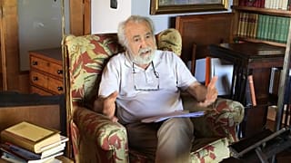 El catedrático jubilado de Derecho Constitucional José María Ordóñez Robira durante su entrevista con Euronews