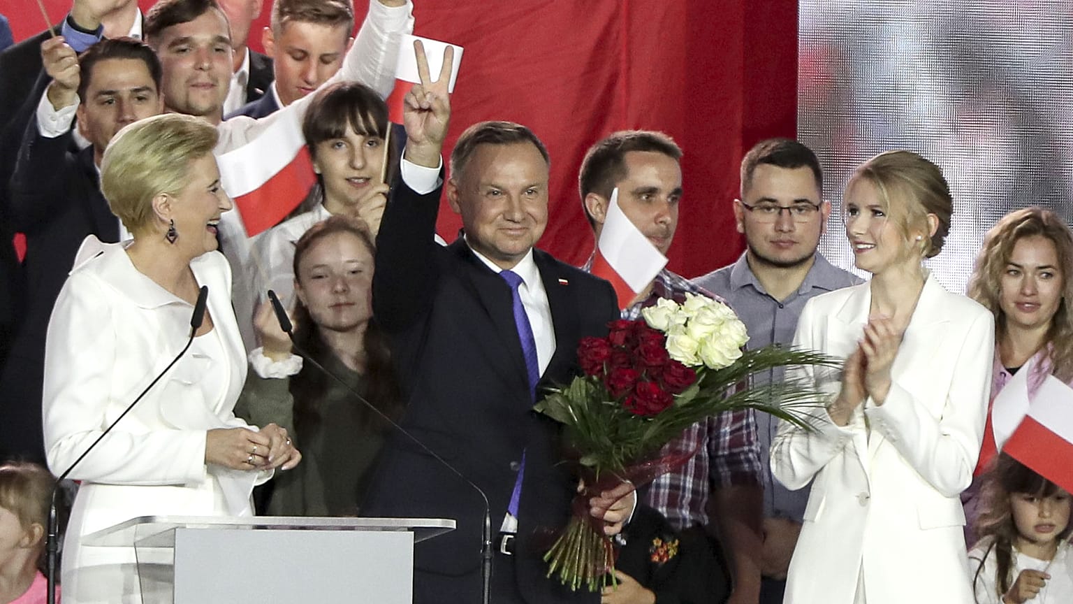 Andrzej Duda, le 12 juillet à Pułtusk en Pologne