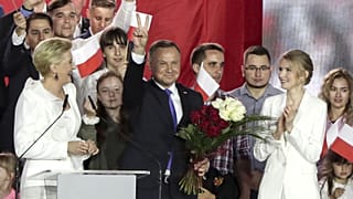 Andrzej Duda, le 12 juillet à Pułtusk en Pologne