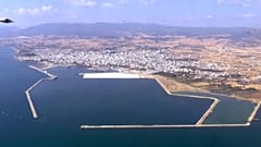 Αεροφωτογραφία του λιμανιού της Αλεξανδρούπολης