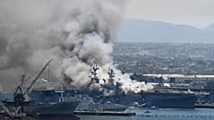 ABD Donanmasına ait 'USS Bonhomme Richard' adlı savaş gemisi