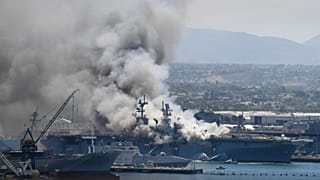 ABD Donanmasına ait 'USS Bonhomme Richard' adlı savaş gemisi