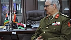 المشير خليفة حفتر في المرج - ليبيا. 2015/03/18