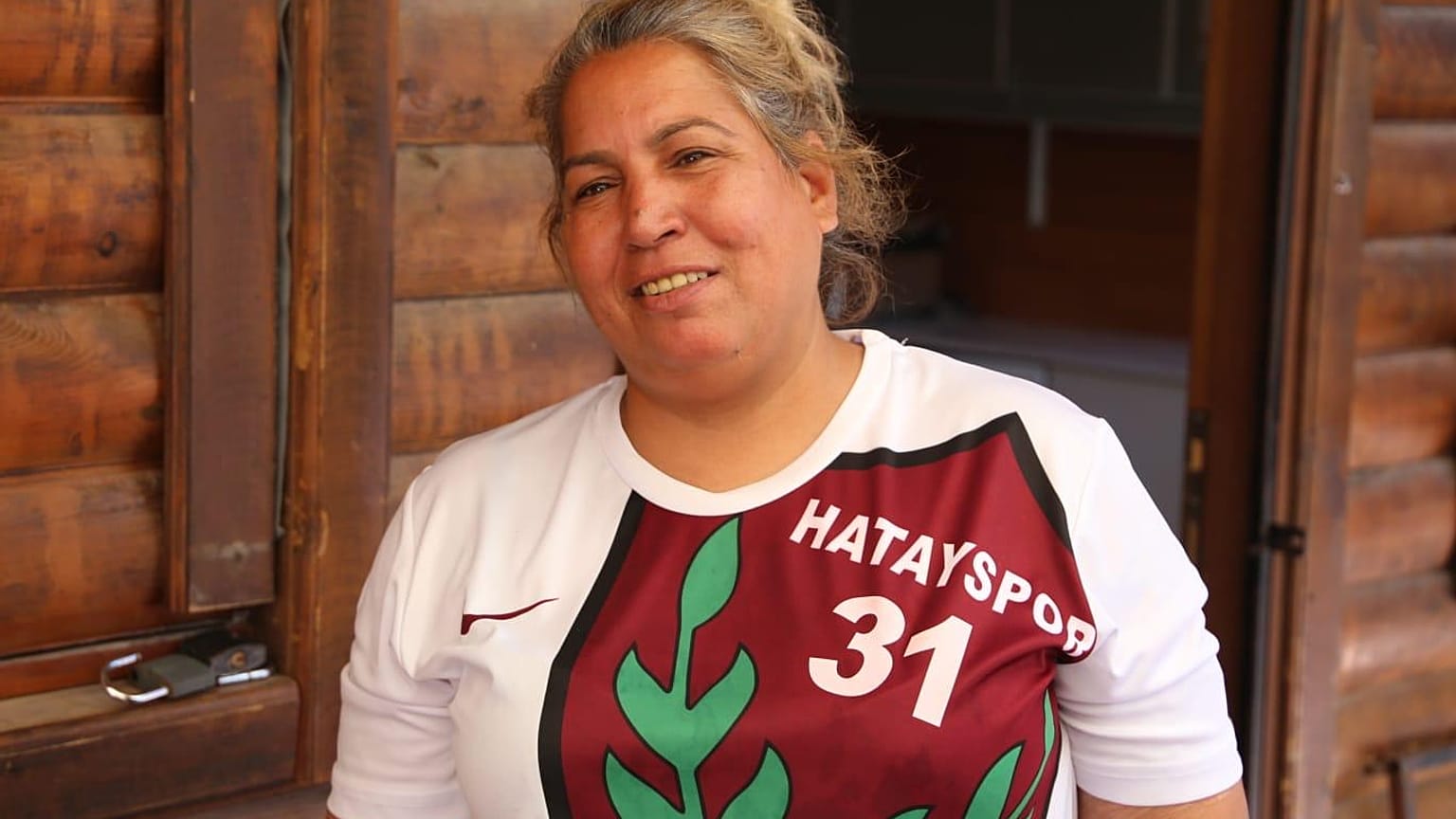 Hatayspor'un 31 yıldır amigoluğunu yapan Songül Taşdelen.