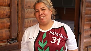 Hatayspor'un 31 yıldır amigoluğunu yapan Songül Taşdelen.